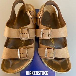 Birkenstock Milano Leather Sandals with Back-strap